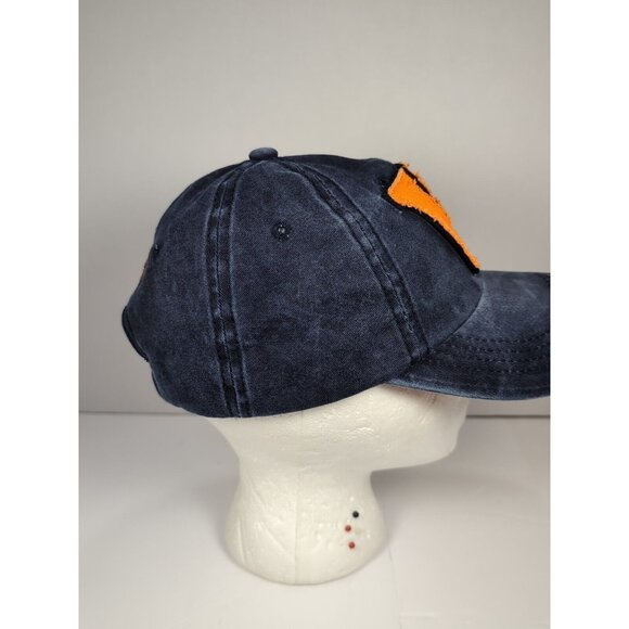 Mild Jokers 1598 Who What Why Baseball Hat Men's Blue Adjustable Distressed Cap - Picture 7 of 8